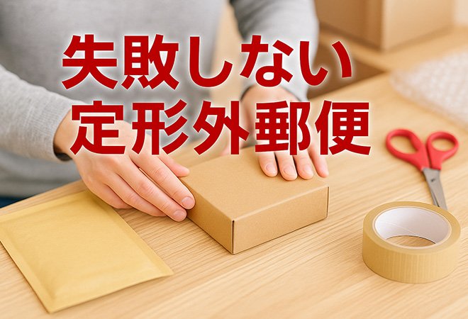 失敗しない定形外郵便：料金表・梱包・追跡