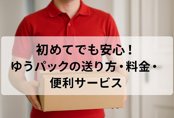 初めてでも安心！ゆうパックの送り方・料金・便利サービス