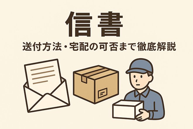 信書とは？送付方法・宅配の可否まで徹底解説【初心者向け】
