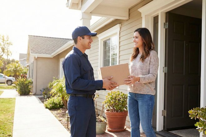 郵便物を受け取る