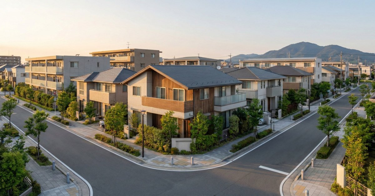 多様な世代が暮らす、日本ののどかな住宅街の風景