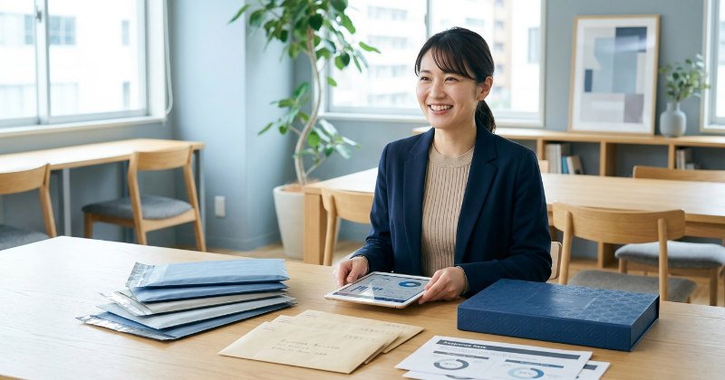 圧着DMや手書きDMの成功施策イメージ