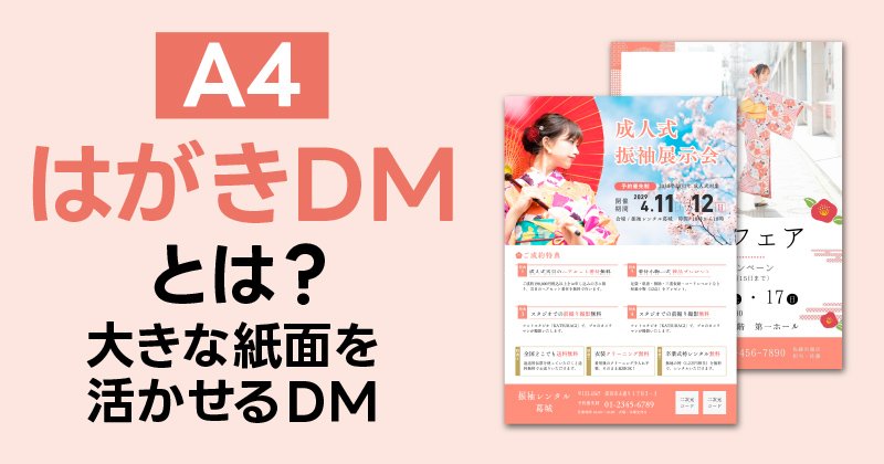 A4はがきDMとは？情報量とコストのバランスの良さ