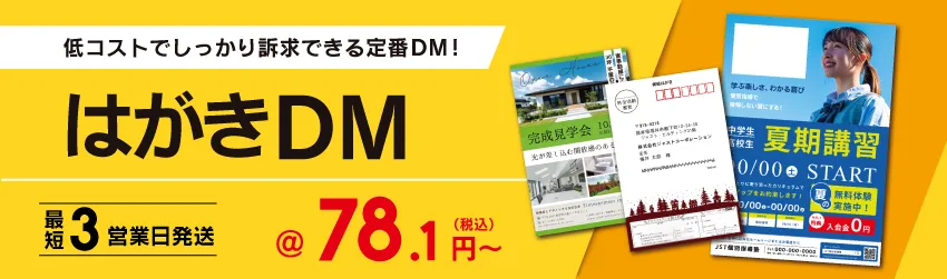 コストパフォーマンスに優れたシンプル仕様のDM