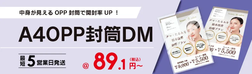 視認性抜群の定番封筒DM!